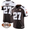 Browns 1946 75th Anniversary Patch Jersey – All Stitched – Alternate – Kareem Hunt Jersey