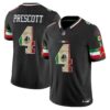 Dallas Cowboys Mexico Vapor Limited Jersey V3 – All Stitched – Black – Dak Prescott Jersey