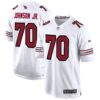 Arizona Cardinals 2024 Game Jersey – All Stitched – White – Paris Johnson Jr. Jersey