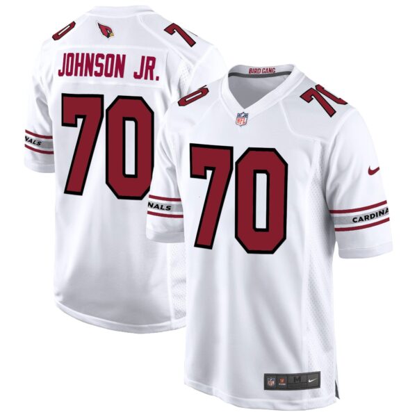 Arizona Cardinals 2024 Game Jersey – All Stitched – White – Paris Johnson Jr. Jersey