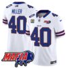 Buffalo Bills 2024 Bills Mafia Patch Vapor Limited Jersey – All Stitched – White – Von Miller Jersey