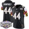 Ravens Maryland Flag 2024 AFC North Division Champions Patch Vapor Limited Jersey – All Stitched – Black – Marlon Humphrey Jersey