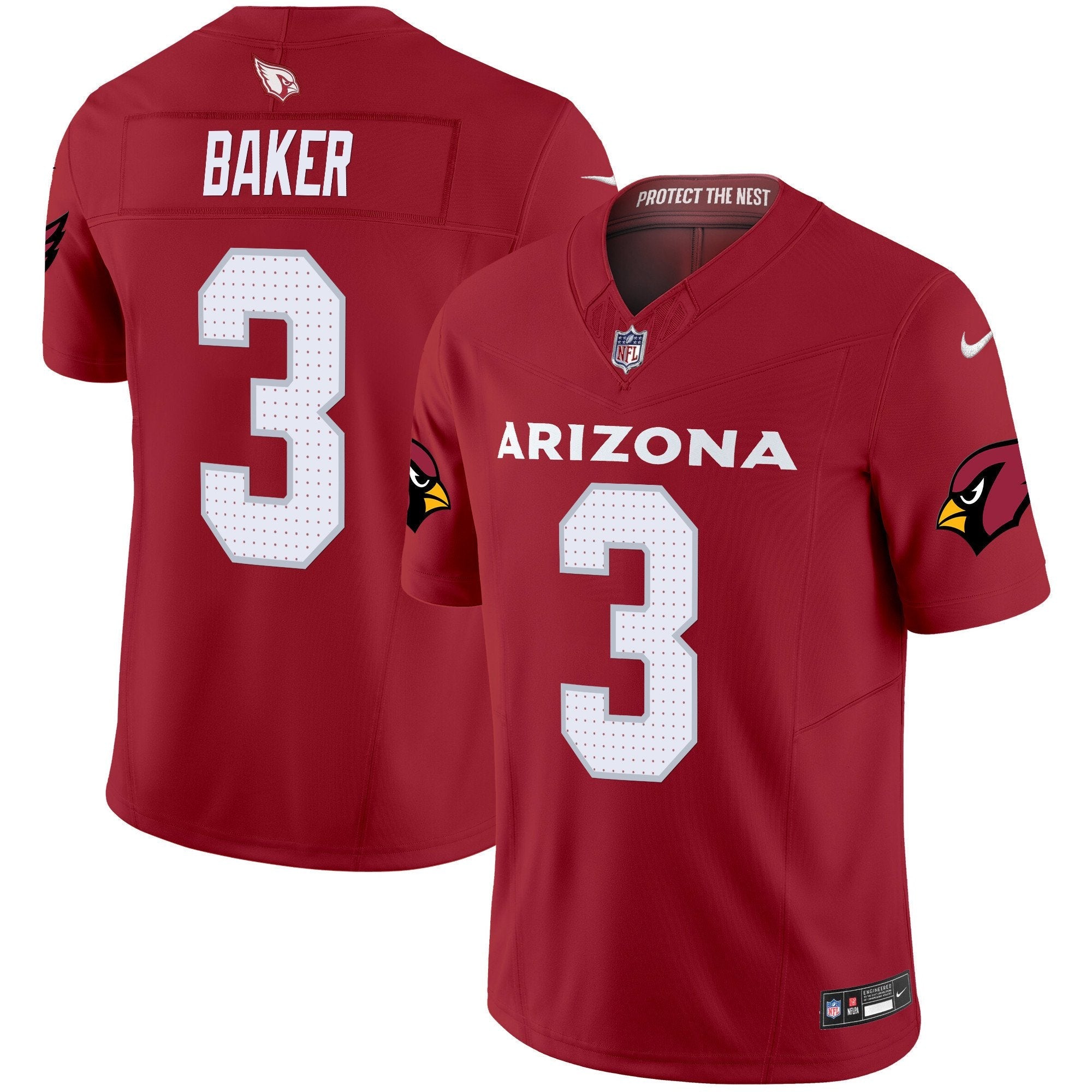 Arizona Cardinals 2024 Vapor Limited Jersey – All Stitched – Red – Budda Baker Jersey