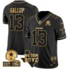 Cowboys Est. 1960 & We Dem Boyz Patch Gold Vapor Limited Jersey V2 – All Stitched – Black Gold – Michael Gallup Jersey