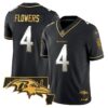 Ravens 2024 Gold Vapor Limited Jersey – All Stitched – Black Limited – Zay Flowers Jersey