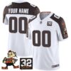 Browns #32 Jim Brown Memorial Patch Vapor Limited Custom Jersey V2 – All Stitched – Inverted Jersey