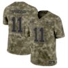 Dallas Cowboys 2024 Salute to Service Vapor Limited Jersey – All stitched – Olive Camo – Micah Parsons Jersey