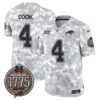 Bills 2024 Salute to Service Establishment Year Patch Vapor Limited Jersey – All Stitched – Army – James Cook Jersey
