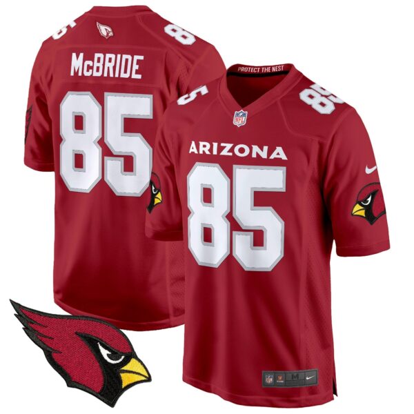 Arizona Cardinals 2024 Game Jersey – All Stitched – Red – Trey McBride Jersey