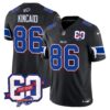 Bills 60th Anniversary Patch Vapor Limited Jersey – All Stitched – Black – Dalton Kincaid Jersey