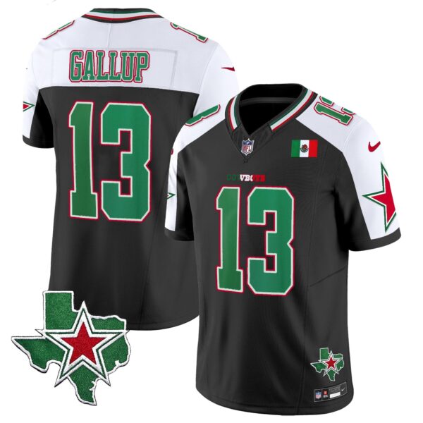 Cowboys 2024 Mexico Vapor Limited Jersey – All Stitched – Alternate – Michael Gallup Jersey