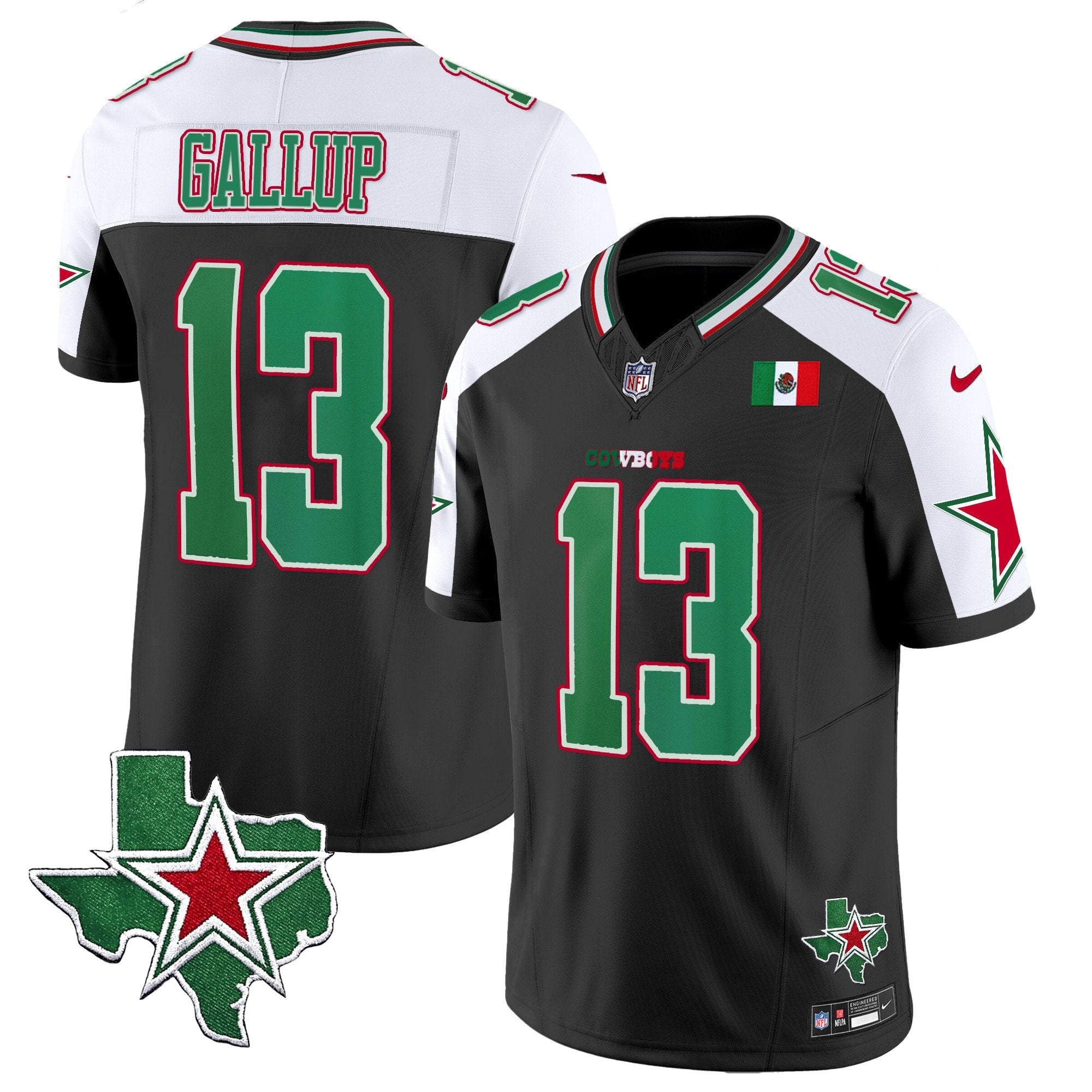 Cowboys 2024 Mexico Vapor Limited Jersey – All Stitched – Alternate – Michael Gallup Jersey