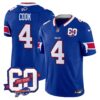 Bills 60th Anniversary Patch Vapor Limited Jersey – All Stitched – Royal – James Cook Jersey