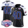 Bills 2024 AFC East Division Champions Vapor Limited Jersey – All Stitched – Black Alternate – Von Miller Jersey