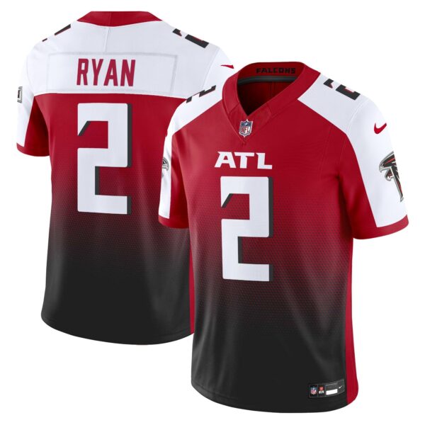 Atlanta Falcons 2024 Vapor Limited Jersey – All Stitched – Red Alternate – Matt Ryan Jersey
