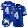 Cowboys “Dallas City” Patch Vapor Limited Jersey – All Stitched – Royal – Dak Prescott Jersey
