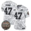 Bills 2024 Salute to Service Establishment Year Patch Vapor Limited Jersey – All Stitched – Marines – Donald Trump Jersey
