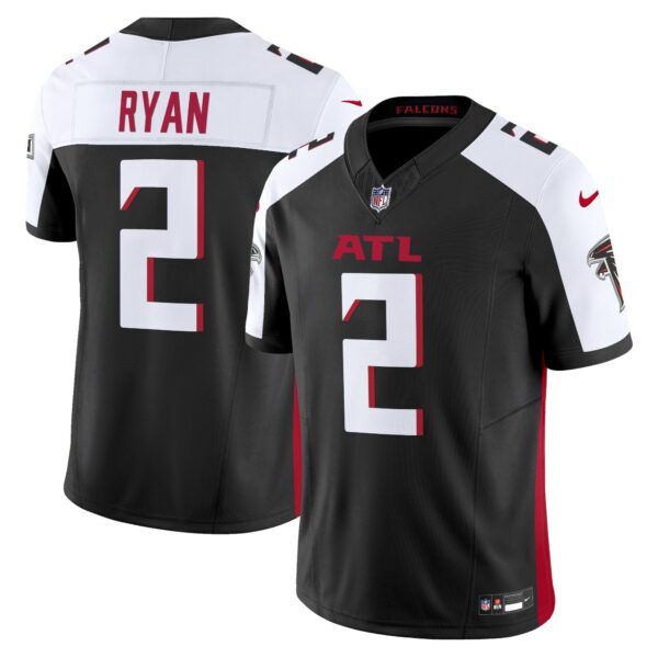 Atlanta Falcons 2024 Vapor Limited Jersey – All Stitched – Black Alternate – Matt Ryan Jersey
