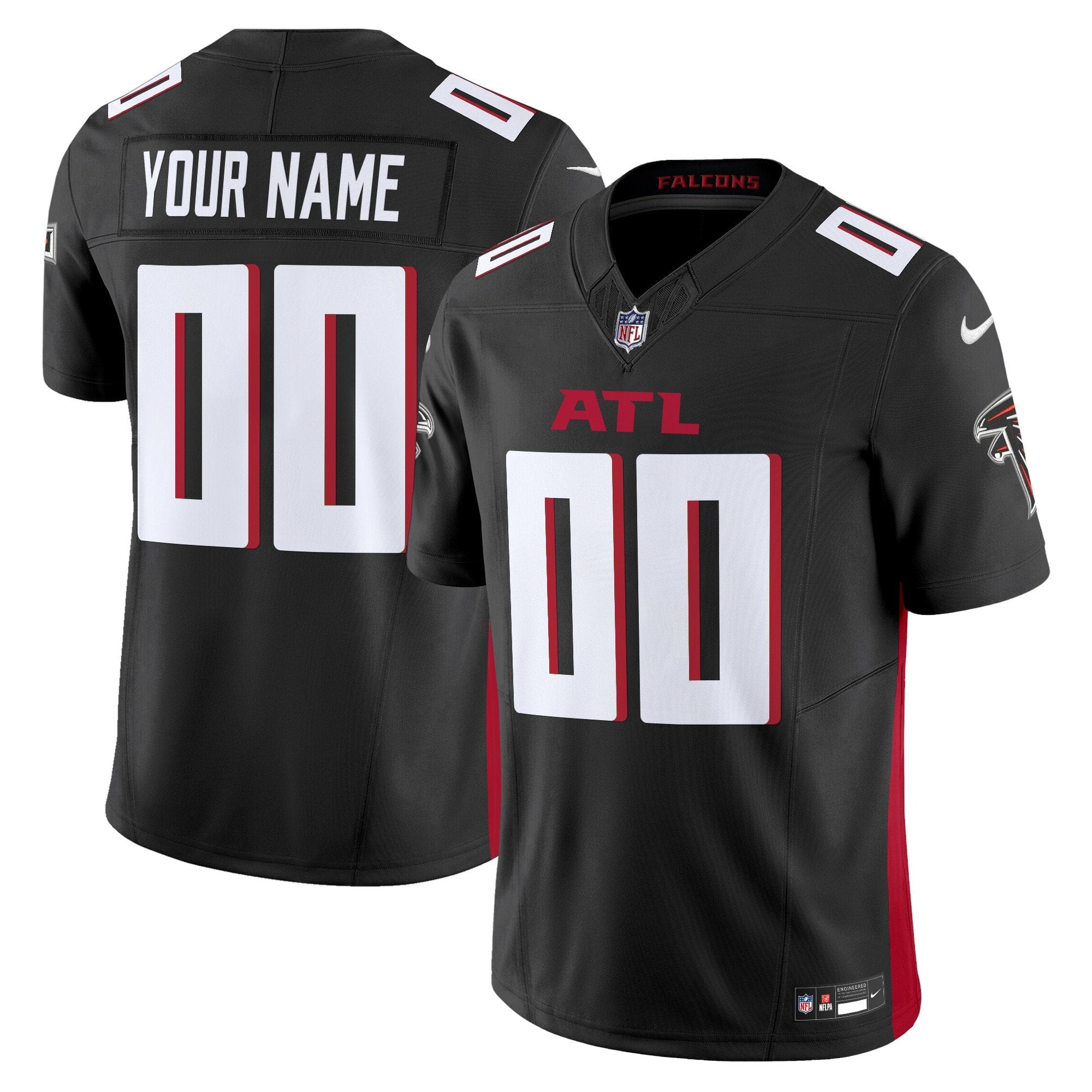 Atlanta Falcons 2024 Vapor Limited Custom Jersey – All Stitched – Black Jersey