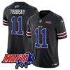 Buffalo Bills 2024 Bills Mafia Patch Vapor Limited Jersey – All Stitched – Black – Mitchell Trubisky Jersey