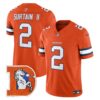Denver Broncos Throwback Vapor Limited Jersey V2 – All Stitched – Orange – Patrick Surtain II Jersey