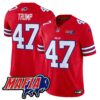 Buffalo Bills 2024 Bills Mafia Patch Vapor Limited Jersey – All Stitched – Red – Donald Trump Jersey