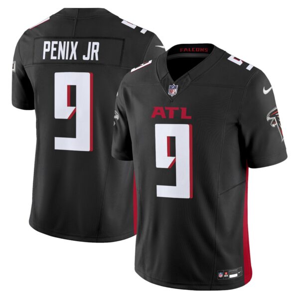 Atlanta Falcons 2024 Vapor Limited Jersey – All Stitched – Black – Michael Penix Jr. Jersey