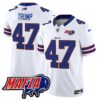 Buffalo Bills 2024 Bills Mafia Patch Vapor Limited Jersey – All Stitched – White – Donald Trump Jersey
