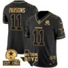 Cowboys Est. 1960 & We Dem Boyz Patch Gold Vapor Limited Jersey V2 – All Stitched – Black Gold – Micah Parsons Jersey