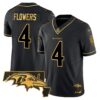 Ravens 2024 Gold Vapor Limited Jersey – All Stitched – Black Gold – Zay Flowers Jersey