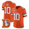 Denver Broncos Throwback Vapor Limited Jersey V2 – All Stitched – Orange – Bo Nix Jersey