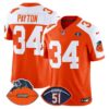 Chicago Bears Dick Butkus Patch Throwback Vapor Limited Jersey – All Stitched – Orange Alternate – Walter Payton Jersey