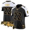 Ravens 2024 Gold Vapor Limited Jersey – All Stitched – Alternate – Derrick Henry Jersey