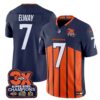 Denver Broncos 3-Time Champions Patch Vapor Limited Jersey V2 – All Stitched – Navy Special – John Elway Jersey