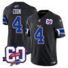 Bills 60th Anniversary Patch Vapor Limited Jersey – All Stitched – Black – James Cook Jersey