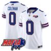 Buffalo Bills 2024 Bills Mafia Patch Vapor Limited Jersey – All Stitched – White – Keon Coleman Jersey
