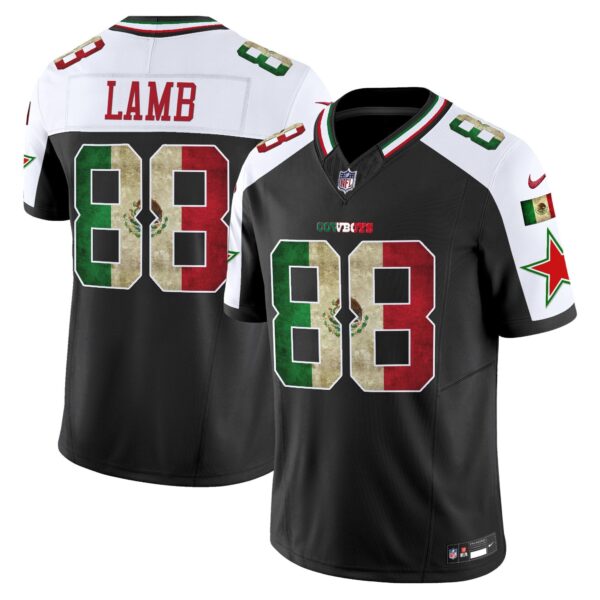 Dallas Cowboys Mexico Vapor Limited Jersey V3 – All Stitched – Alternate – CeeDee Lamb Jersey