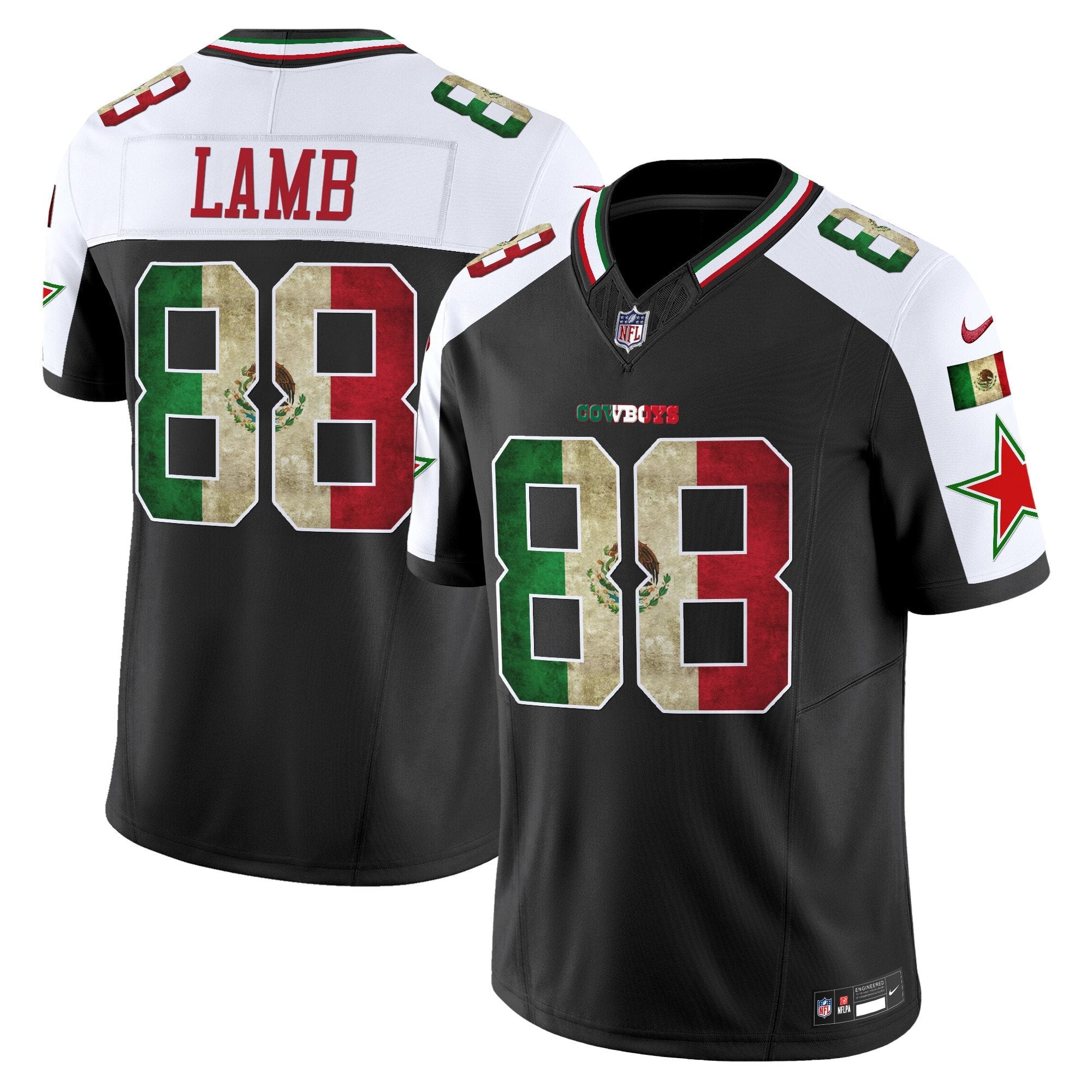 Dallas Cowboys Mexico Vapor Limited Jersey V3 – All Stitched – Alternate – CeeDee Lamb Jersey