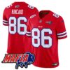Buffalo Bills 2024 Bills Mafia Patch Vapor Limited Jersey – All Stitched – Red – Dalton Kincaid Jersey