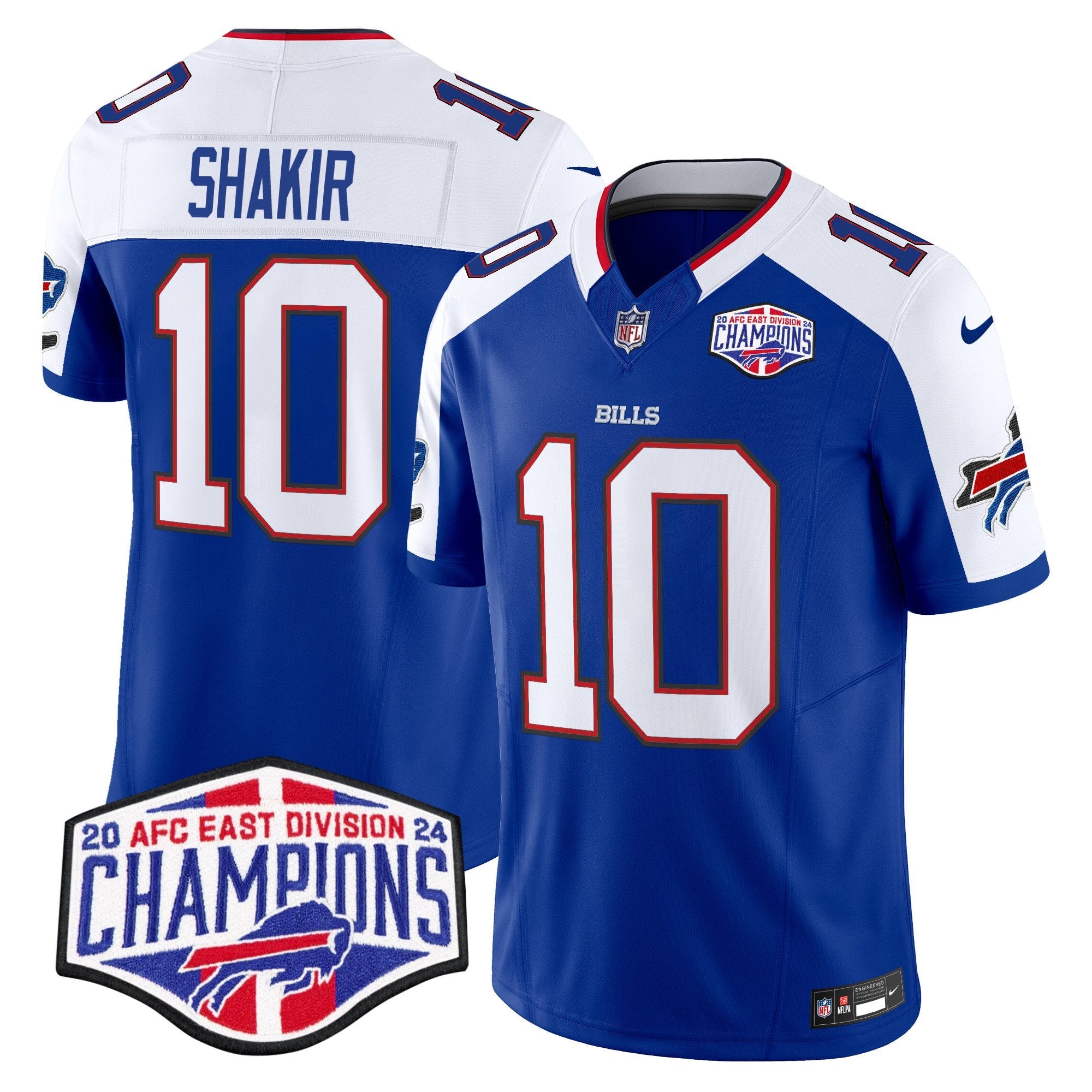 Bills 2024 AFC East Division Champions Vapor Limited Jersey – All Stitched – Royal Alternate – Khalil Shakir Jersey