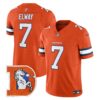 Denver Broncos Throwback Vapor Limited Jersey V2 – All Stitched – Orange – John Elway Jersey