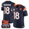Denver Broncos 3-Time Champions Patch Vapor Limited Jersey – All Stitched – Navy – Peyton Manning Jersey
