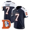 Denver Broncos Throwback Vapor Limited Jersey V2 – All Stitched – Navy Alternate – John Elway Jersey