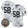 Bills 2024 Salute to Service Establishment Year Patch Vapor Limited Jersey – All Stitched – Navy – Matt Milano Jersey