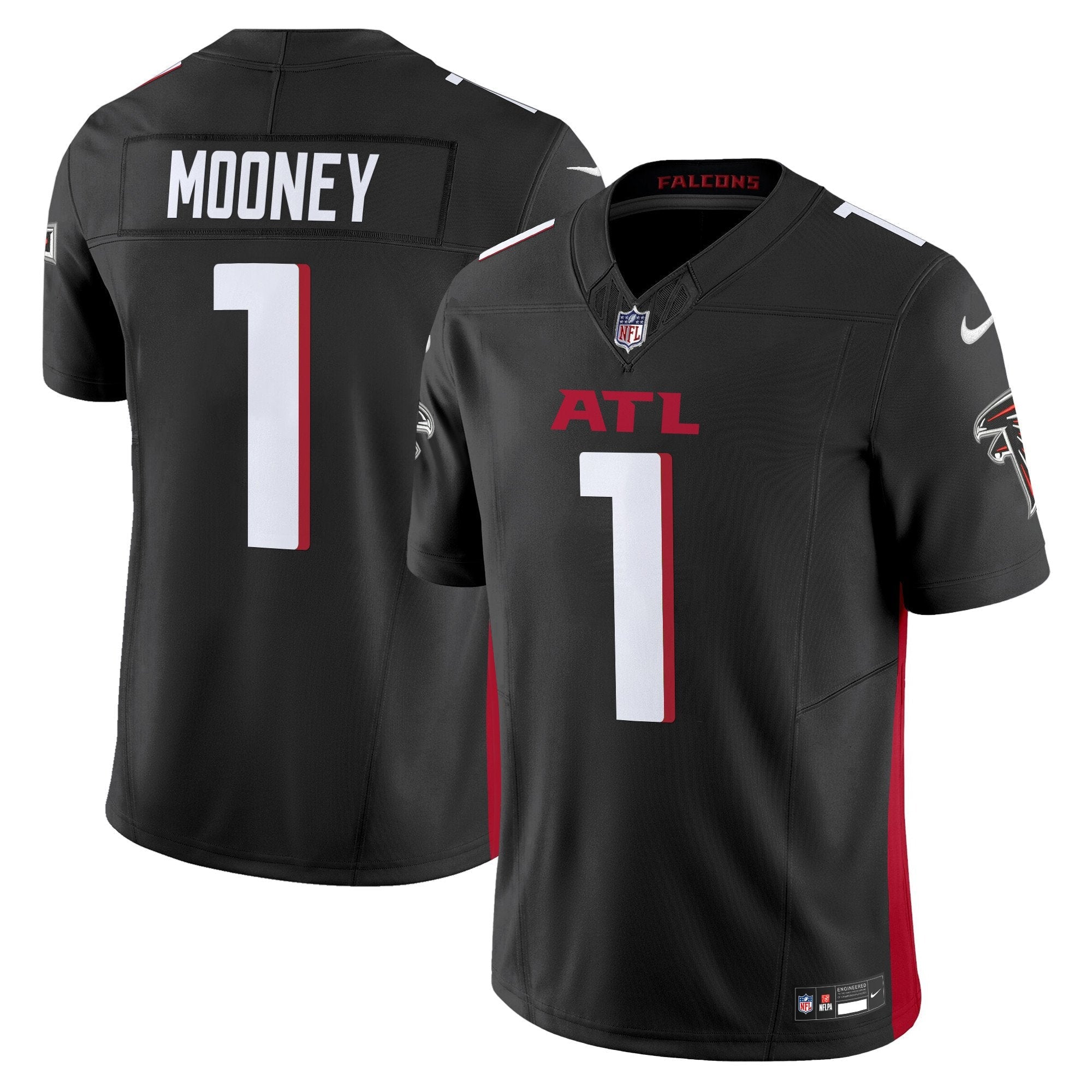 Atlanta Falcons 2024 Vapor Limited Jersey – All Stitched – Black – Darnell Mooney Jersey