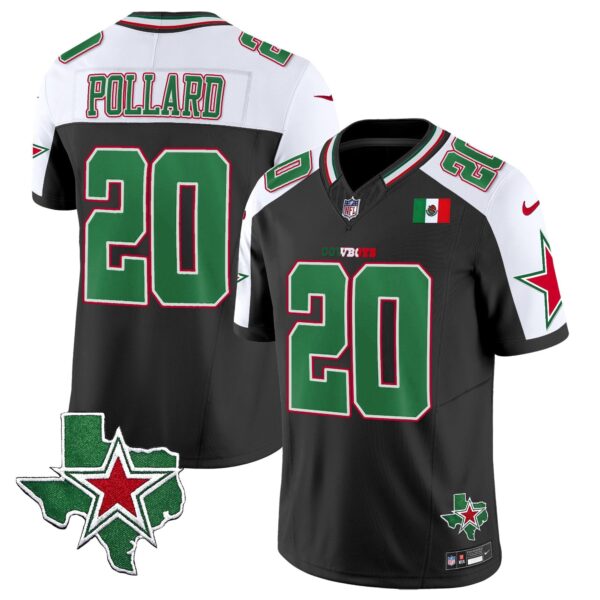 Cowboys 2024 Mexico Vapor Limited Jersey – All Stitched – Alternate – Tony Pollard Jersey