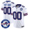 Buffalo Bills 2024 Vapor Limited Custom Jersey – Est. 1960 Patch – All Stitched – White Jersey