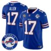 Buffalo Bills 2024 Vapor Limited Jersey – Est. 1960 Patch – All Stitched – Royal – Josh Allen Jersey