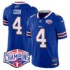 Bills 2024 AFC East Division Champions Vapor Limited Jersey – All Stitched – Royal – James Cook Jersey