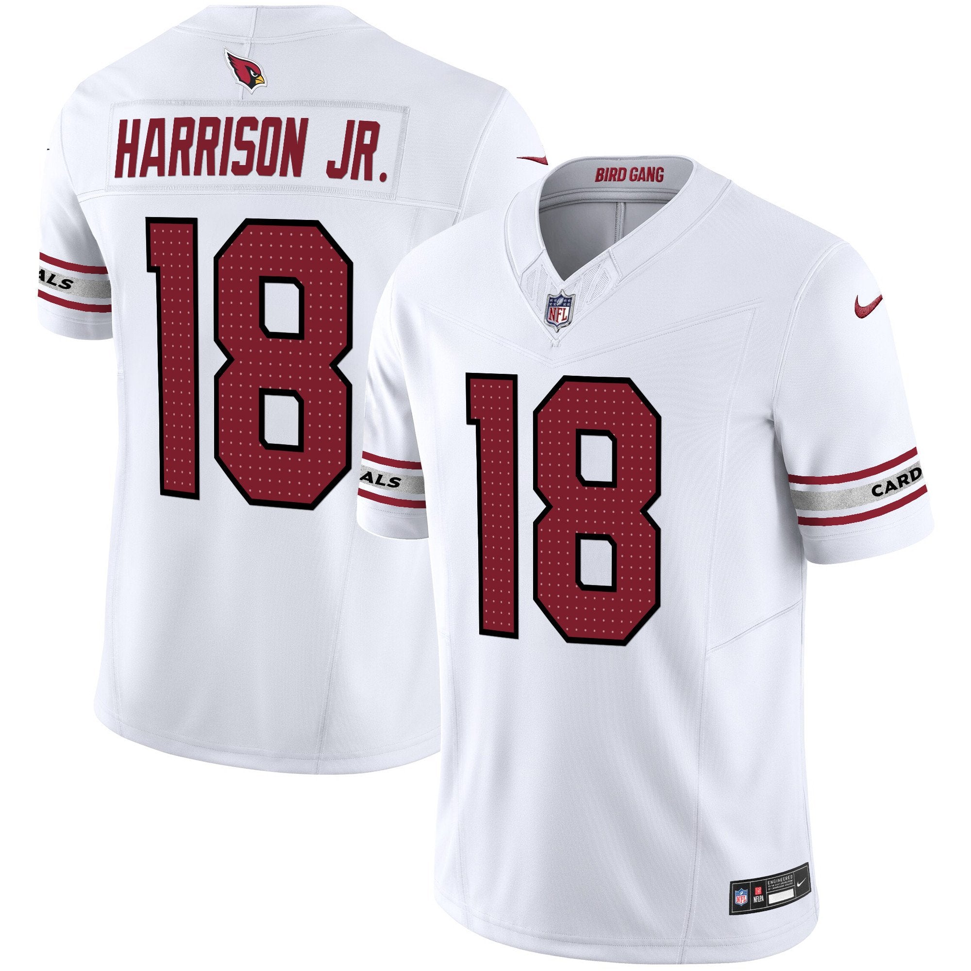 Arizona Cardinals 2024 Vapor Limited Jersey – All Stitched – White – Marvin Harrison Jr. Jersey